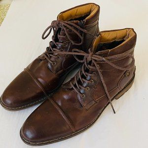 Steve Madden High Ankle Boots, Sz 9.5 M, Brown, PEM22